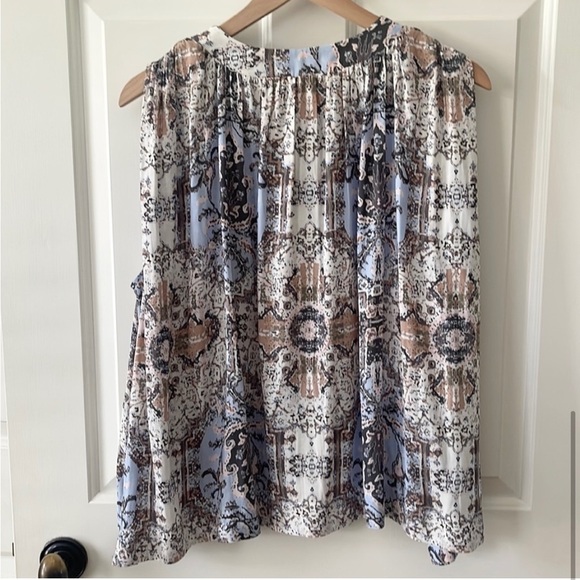 🎃 Free People Darcy Floral Swing High-Low Sleeveless Boho Top Small - Picture 16 of 16